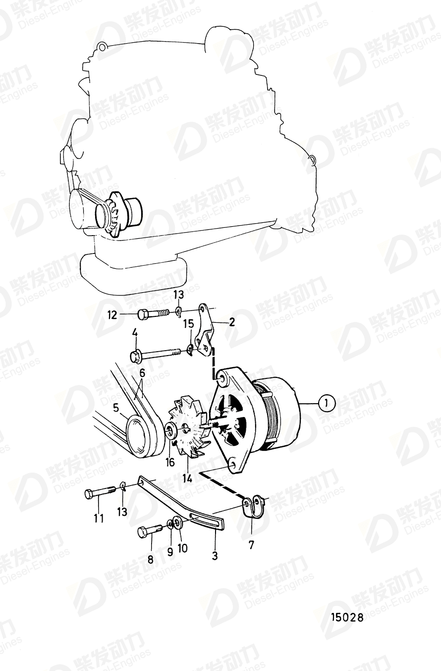 VOLVO Washer 945544 Drawing